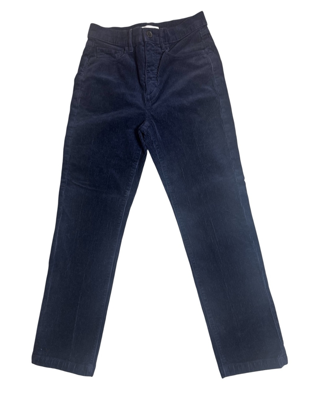 LOFT Corduroy Pants Size 25 Blue Straight Leg Mid Rise